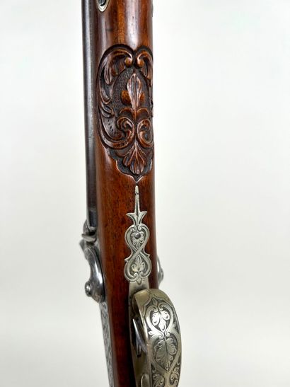 Belgium, circa 1840.
Fine double-barrel percussion...