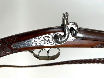 Belgium, circa 1840.
Fine double-barrel percussion...