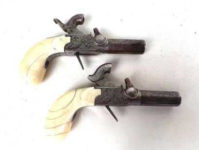 Belgium, circa 1840.
Fine pair of Liège-made...