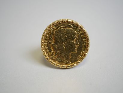 Gold ring 20 frs au Coq 1909 TDD 52.
AC 11.62...