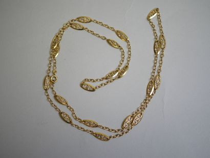 Gold filigree long necklace 76 cm.
C 18.77...