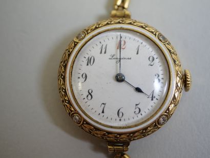 LONGINES.
Gold watch.
C 19.27 g.