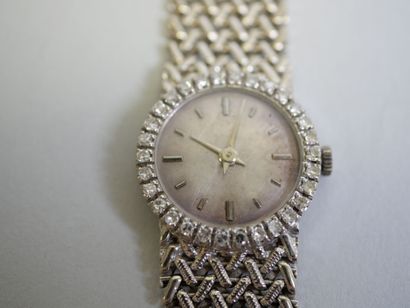 Diamond-gold ladies' watch.
C 34.50 g.