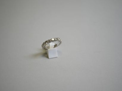 18-diamond white gold wedding band, each...