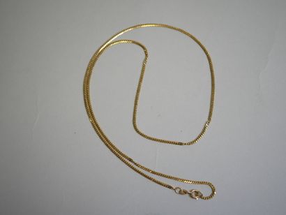 Gold chain, gourmette link, 60 cm.
AC 9.17...