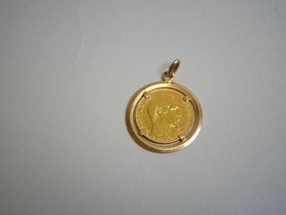 Gold pendant coin 20 frs 1854 A.
C 9,41 ...