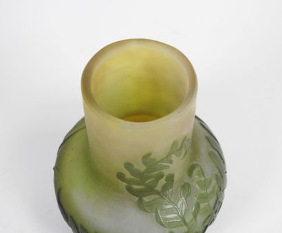 Émile GALLÉ (1846-1904).
Vase à panse globulaire...
