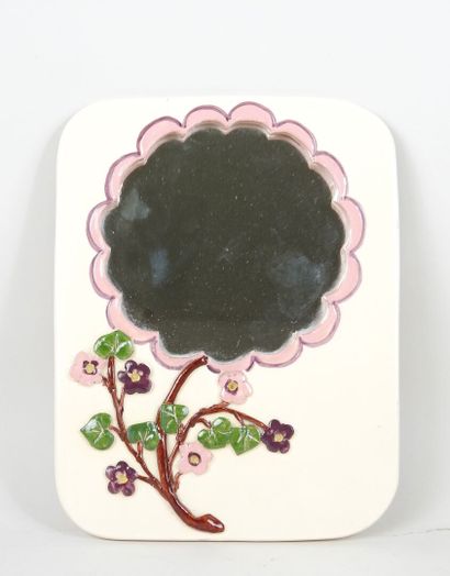 Petit miroir rectangulaire à bords arrondis...