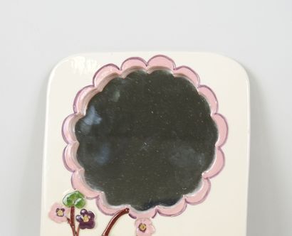 Petit miroir rectangulaire à bords arrondis...