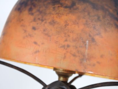 DAUM NANCY FRANCE.
Lampe champignon en verre...