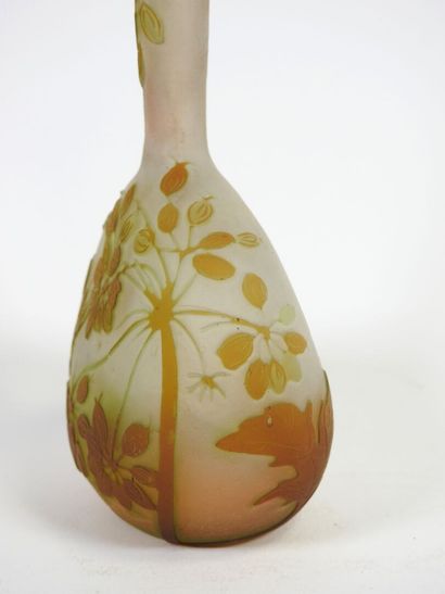 Émile GALLÉ (1846-1904).
Vase soliflore à...
