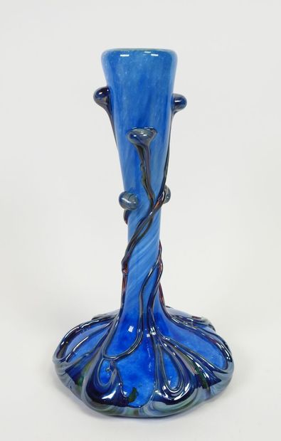 Michèle LOZORO (né en 1949).
Vase soliflore...