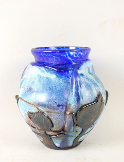Jean-Claude NAVARO (1945-2015).
Vase en verre...