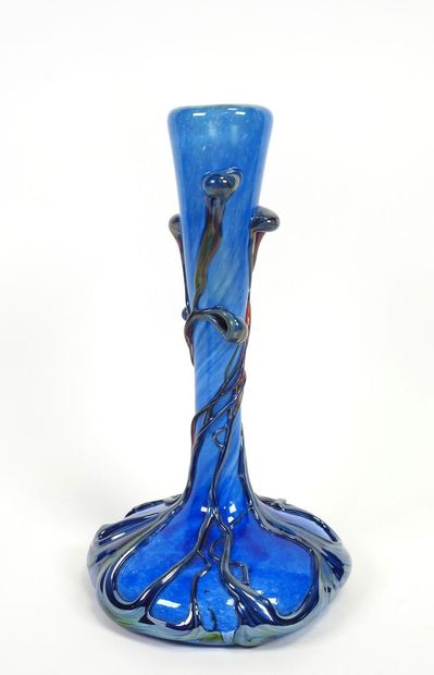 Michèle LOZORO (né en 1949).
Vase soliflore...