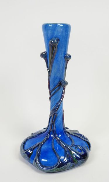 Michèle LOZORO (né en 1949).
Vase soliflore...