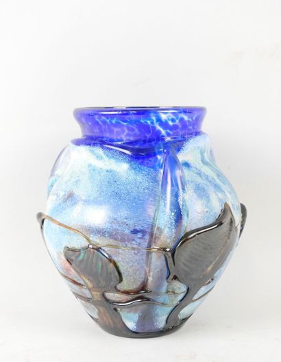 Jean-Claude NAVARO (1945-2015).
Vase en verre...