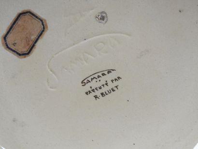R. BLUET pour SAMARA.
Vase en céramique émaillée...