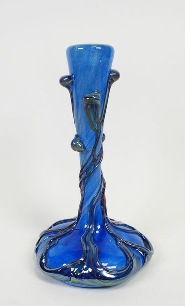 Michèle LOZORO (né en 1949).
Vase soliflore...