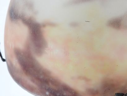 MULLER Frères à Lunéville.
Lampe champignon,...