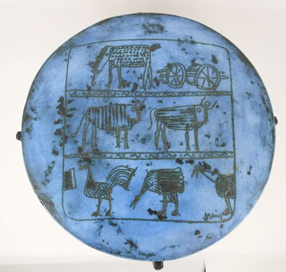 Jacques BLIN (1920-1995).
Table basse circulaire...