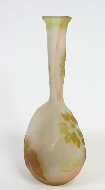 Émile GALLÉ (1846-1904).
Vase soliflore à...