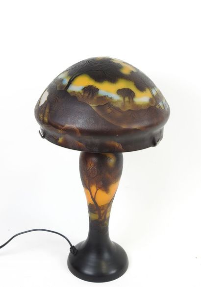 ÉTABLISSEMENTS GALLÉ (1904-1936), d'après.
Lampe...
