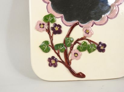 Petit miroir rectangulaire à bords arrondis...
