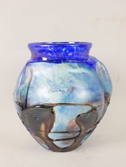 Jean-Claude NAVARO (1945-2015).
Vase en verre...