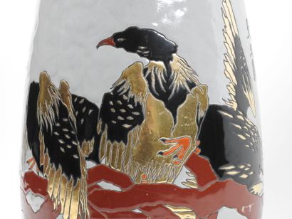 R. BLUET pour SAMARA.
Vase en céramique émaillée...