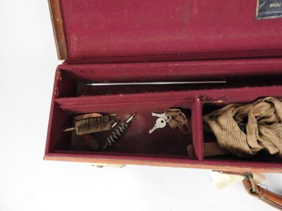 Mallette de transport de fusil en cuir Armurerie...