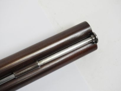 Grand pistolet à percussion, double canons...