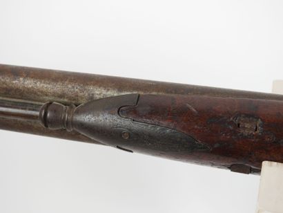 Fusil à chiens extérieurs à canons juxtaposés,...
