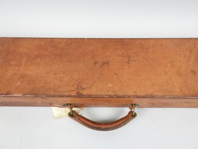 Mallette de transport de fusil en cuir Armurerie...