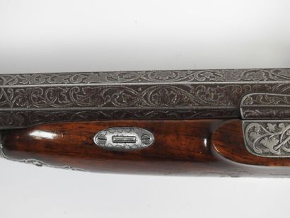 Grand pistolet à percussion, double canons...