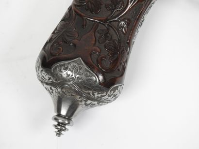 Grand pistolet à percussion, double canons...