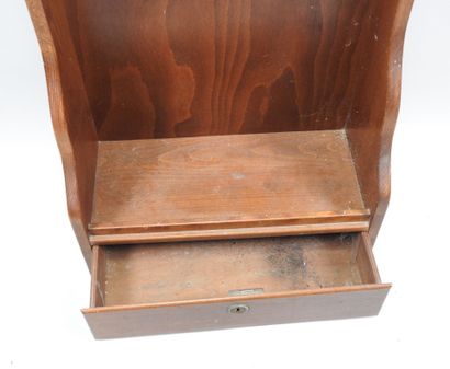 Wooden rack for four rifles, lower part with...