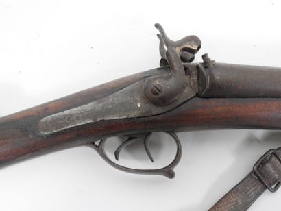 Fusil de chasse à broches, canons juxtaposés,...