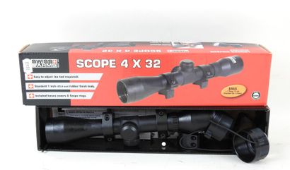 Lunette Scope 4 x 32 Swiss Arms.
Long.: 25...