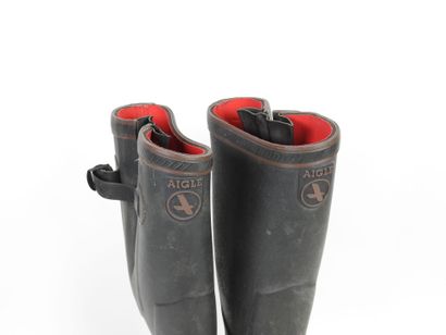 Paire de bottes AIGLE.
Taille 42.
(usure...