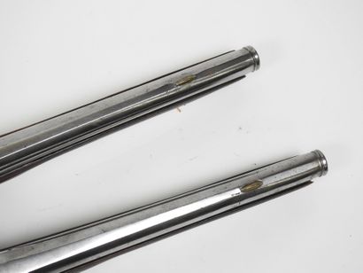 Longue paire de pistolets à silex, platines...