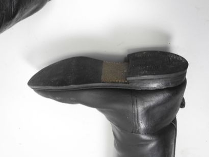 Paire de bottes de vénerie en cuir par le...