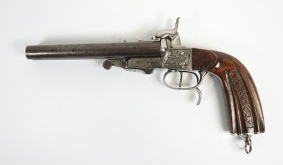 Pistolet de vénerie à percussion, double...
