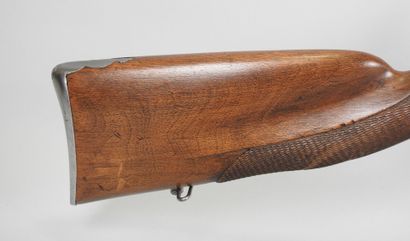 Fusil à silex à double canon en table bleui...