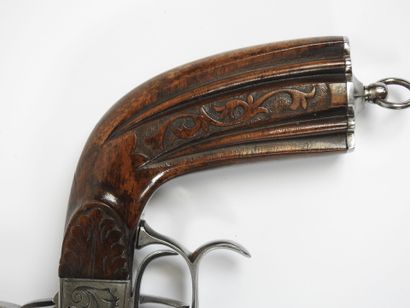 Pistolet de vénerie à percussion, double...