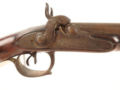 Fusil à chiens extérieurs à canons juxtaposés,...
