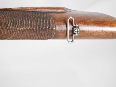 Fusil à silex à double canon en table bleui...