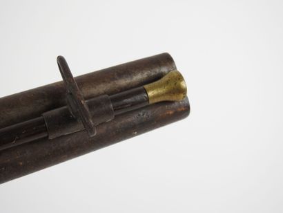 Fusil à chiens extérieurs à canons juxtaposés,...