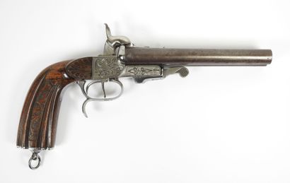 Pistolet de vénerie à percussion, double...