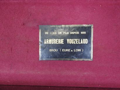 Mallette de transport de fusil en cuir Armurerie...