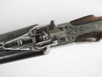 Pistolet de vénerie à percussion, double...